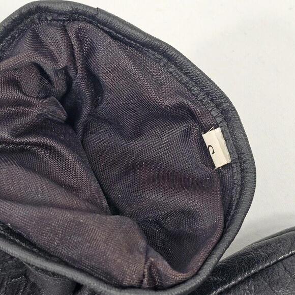 Olympia Black Leather Motorcycle Riding Gloves Mens Size Small - Picture 4 of 7